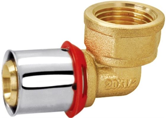 Pirinç Sıkıştırma Dişi Dirsek Rakoru PF3005 16x1/2