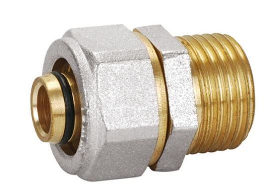 Pirinç Pex-al-Pex rakor PF5002 Erkek Düz Rakor