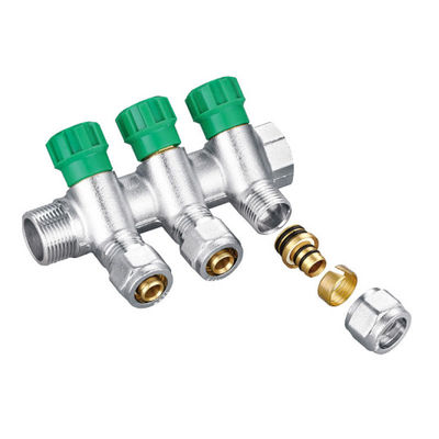 OEM 10 Yollu Pirinç Manifold Dövme Özelleştirilmiş 3/4 × 16-2 İnç Boyut