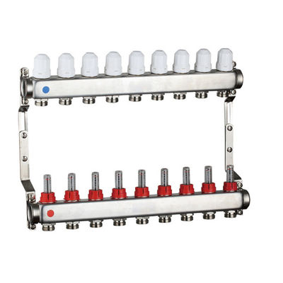 16 Bar 2 Yollu Pirinç Manifold Dövme Pirinç Gövde Pirinç Dağıtım Manifoldu