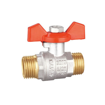 Nikel Kaplama Yarım İnç Pirinç Küresel Vana Max 25bar Basınç BV1032-MM