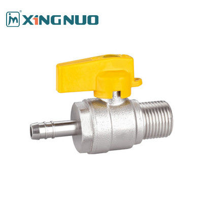 Erkeği ipli valf Hızlı Bakır Gaz Top Valfi Mürekkep Bağlantısı X Erkek PTFE Sızdırma Valfi
