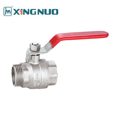 1/2 Inch Erkek ve Dişi Bakır Top Valf Precision CNC İşlenmiş Bakır Çeyreği Dönüş Valf Su / Gaz için