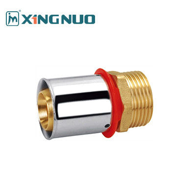 3/4 NPT cilalı tunç sıkıştırma armatürleriKırmızı PEX armatürleriTunç 1/2