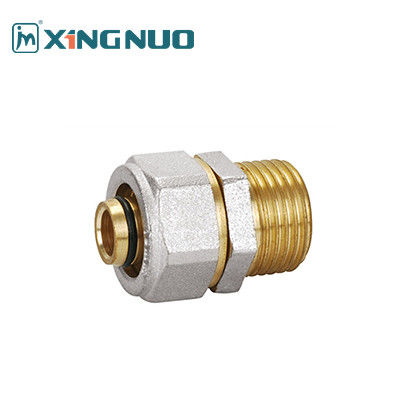 Basınç Chrome Plated Brass Kadın PEX Sıkıştırma Montajı 16-32MM PEX Montajları Brass Erkek Soket PEX Montajı