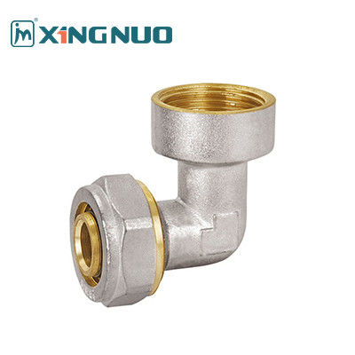 NSF 61 Sertifikalı Bakır Kadın Dirseği Ayarları PEX Ayarları 16-32MM Kadın İplik Dirseği PEX Sıkıştırma Ayarları