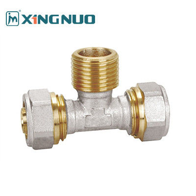 NSF Bakır Kadın Dirsek Fittings Bakır ve Demir Borular Çift Renkli PEX Boru Fittings Erkek Tee PEX Sıkıştırma Fittings