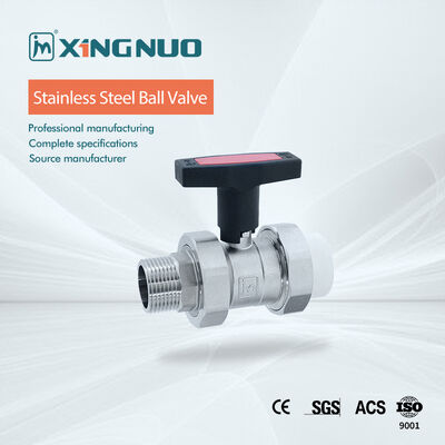 PTFE Controllü Paslanmaz Çelik Dişli Küresel Vana, -20 ila 200°C ve 1000 PSI Basınç Değeri için